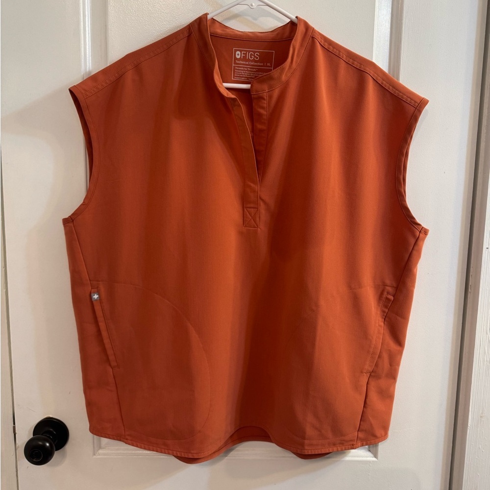 Figs Rafaela Oversized Scrub Top Terracotta Limited Edition XL